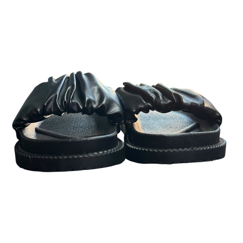 Catherine Malandrino Bubble Puff Slides Sandals Womens Sz 8 Black Casual Comfort - Picture 6 of 9